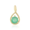 Russischer Smaragd-Silberanhänger (Adela Silber)