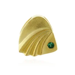 Russischer Smaragd-Silberanhänger