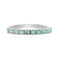 Russischer Smaragd-Silberring