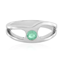 Russischer Smaragd-Silberring