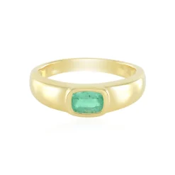 Russischer Smaragd-Silberring