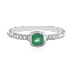 Russischer Smaragd-Silberring