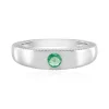 Russischer Smaragd-Silberring (SAELOCANA)