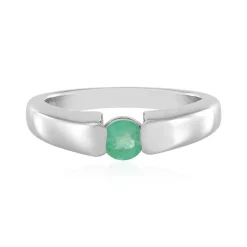 Russischer Smaragd-Silberring