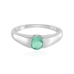Russischer Smaragd-Silberring