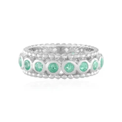 Russischer Smaragd-Silberring