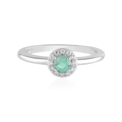 Russischer Smaragd-Silberring