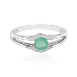 Russischer Smaragd-Silberring