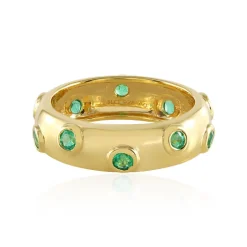 Russischer Smaragd-Silberring