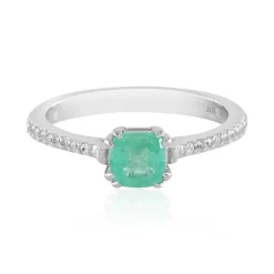 Russischer Smaragd-Silberring