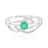 Russischer Smaragd-Silberring
