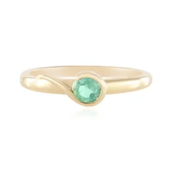 Russischer Smaragd-Silberring (Adela Silber)