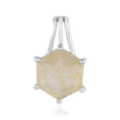 Rutilquarz-Silberanhänger