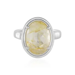 Rutilquarz-Silberring