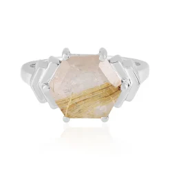 Rutilquarz-Silberring