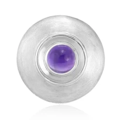 Sambia-Amethyst-Silberanhänger