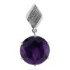 Sambia-Amethyst-Silberanhänger (Pallanova)