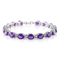 Sambia-Amethyst-Silberarmband