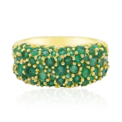 Sambia-Smaragd-Goldring (Adela Gold)