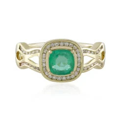 Sambia-Smaragd-Goldring (de Melo)