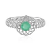 Sambia-Smaragd-Platinring (Ornaments by de Melo)