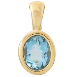 Santa Maria-Aquamarin-Goldanhänger (CUSTODANA)
