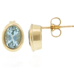 Santa Maria-Aquamarin-Goldohrringe (CUSTODANA)