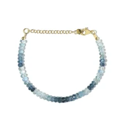 Santa Maria-Aquamarin-Silberarmband