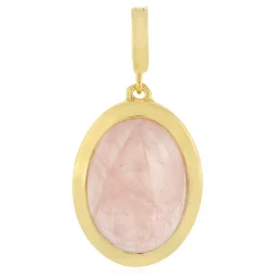 Sawar-Rosenquarz-Silberanhänger