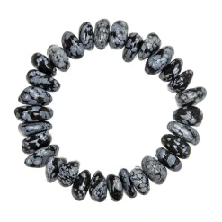Schneeflocken-Obsidian-Armband