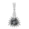Schneeflocken-Obsidian-Silberanhänger