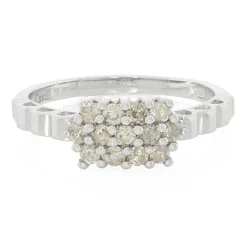 Schokoladen-Brillant-Silberring