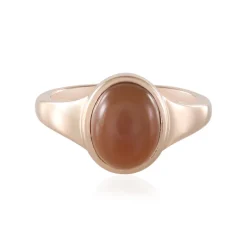 Schokoladen-Mondstein-Silberring (KM by Juwelo)