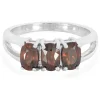 Schokoladen-Zirkon-Silberring