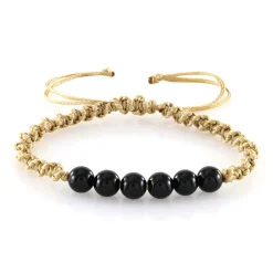 Schwarzer Onyx-Armband