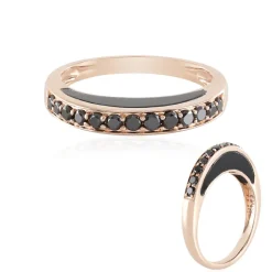 Schwarzer Onyx-Goldring (KM by Juwelo)