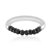 Schwarzer Spinell-Silberring
