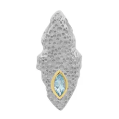 Schweizblauer Topas-Silberanhänger