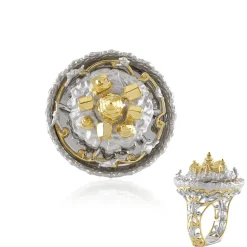 Schweizblauer Topas-Silberring (Gems en Vogue)