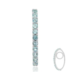 Schweizblauer Topas-Silberanhänger