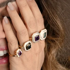 Schweizblauer Topas-Silberring