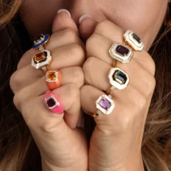 Schweizblauer Topas-Silberring