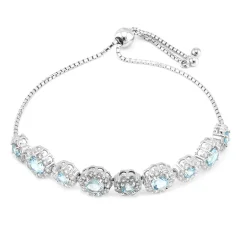 Schweizblauer Topas-Silberarmband