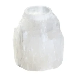 Selenit-Teelichthalter "Stufen"