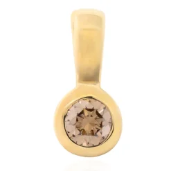 SI1 Argyle-Champagner-Brillant-Goldanhänger