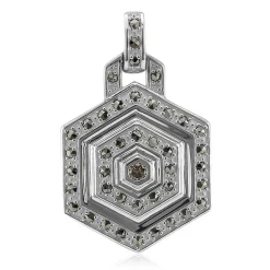 SI1 Argyle-Rose de France-Brillant-Silberanhänger (Annette classic)