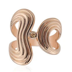 SI1 Argyle-Rose de France-Brillant-Silberring