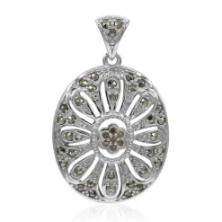 SI1 Argyle-Rose de France-Brillant-Silberanhänger (Annette classic)