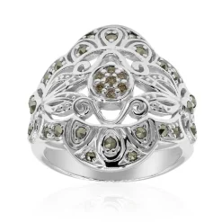 SI1 Argyle-Rose de France-Brillant-Silberring (Annette classic)