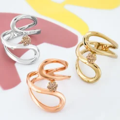 SI1 Argyle-Rose de France-Brillant-Silberring